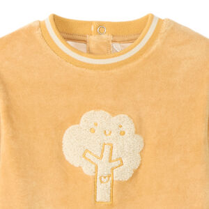 Dors-bien en velours patch bouclettes arbre pour bébé 
