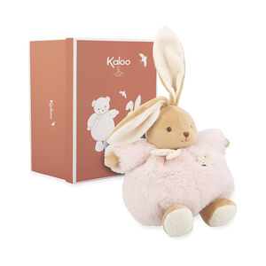 Peluche lapin Patapouf 25cm rose 