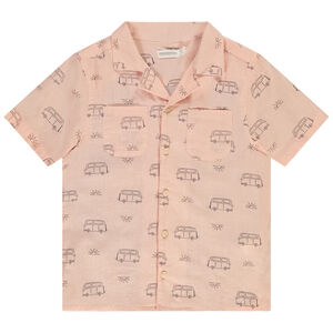 Chemise manches courtes en coton imprimé vans pour garçon 