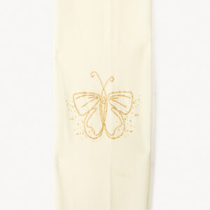 Collant fin imprimé papillons pailletés fille 