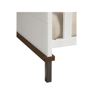 Lit bébé évolutif 70 x 140 cm Lovely Aliv off white/dark walnut 