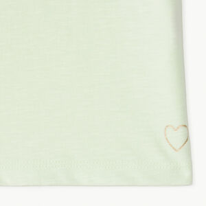 Lot de 3 t-shirts manches courtes print cœur fille 
