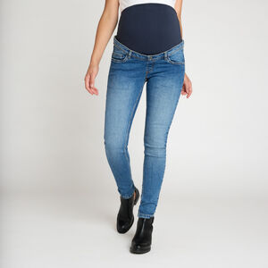Jean slim de grossesse avec bandeau haut 