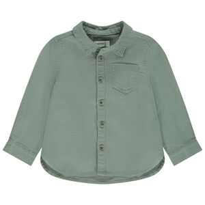 Chemise manches longues effet nid d'abeille pour bébé garçon 