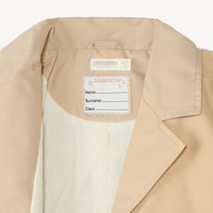 Trench court uni en toile fille 
