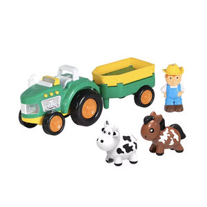 Tracteur de la ferme à friction avec sons et lumières (modèle aléatoire) 