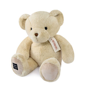Peluche moyenne à grande Le Nounours Vanille 40 cm 