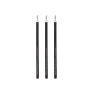 Set de 3 recharges noires pour stylo à encre gel effaçable  