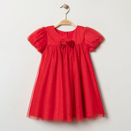 Robe De Fetes Rouge En Tulle Et Paillettes Pour Bebe Fille Orchestra Fr