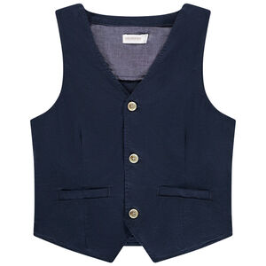 Gilet sans manches façon serveur uni pour garçon  