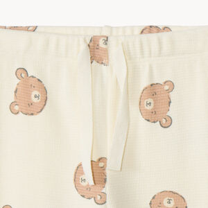 Ensemble jogging oursons en nid d'abeille pour bébé 