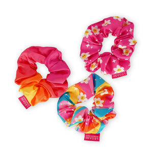 Set de 3 chouchous scrunchies pour cheveux Daisy 