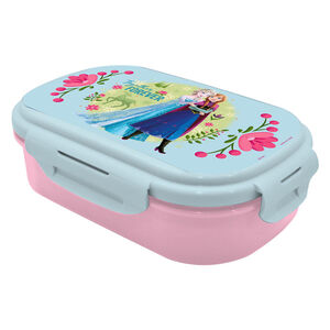 Lunchbox avec couvert Reine des Neiges Bleu/Rose 