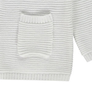 Gilet en tricot fantaisie uni pour bébé 