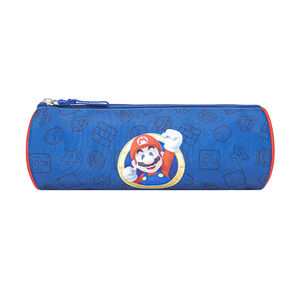 Trousse ronde Super Mario bleu marine 