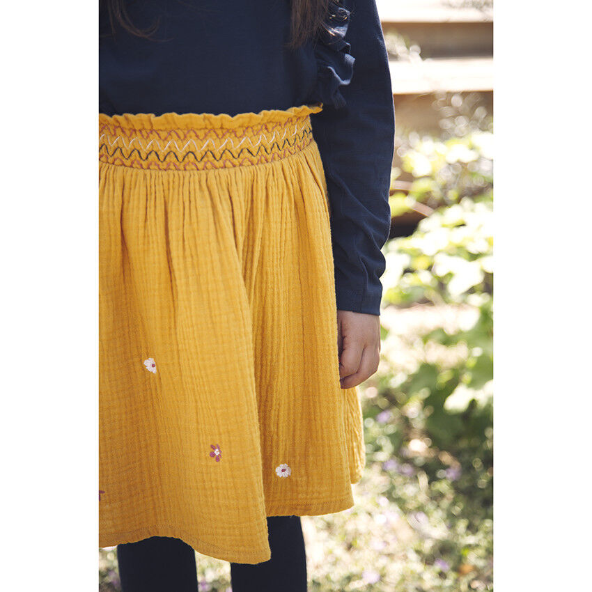 jupe jaune fille