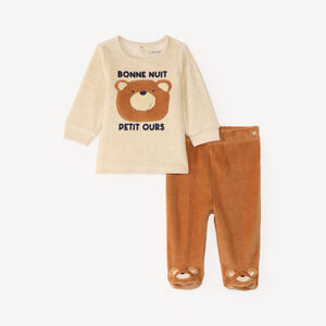 Ensemble de pyjama en velours bébé garçon 