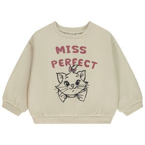 Sweat manches longues oversize molleton Marie Aristochats Disney pour bébé fille 
