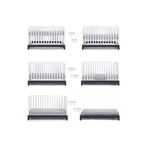 Lit Evolutif 70 x 140 cm Blanc 