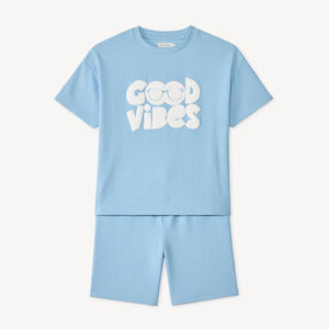 Ensemble 2 pièces t-shirt + short print relief pour garçon 