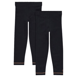 Lot de 2 leggings en jersey avec print fantaisie 