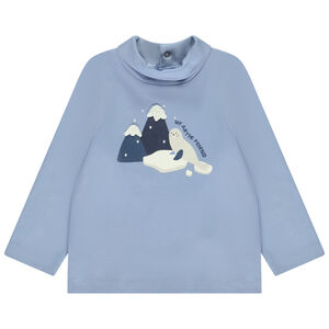 Sous-pull à col roulé motif Arctique pour bébé garçon 