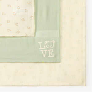 Lot 3 langes motifs ourson bébé 