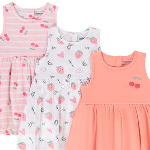 Lot de 3 robes fantaisie pour bébé fille 