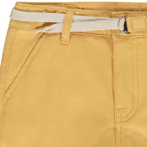 Bermuda ceinturé en twill pour garçon 