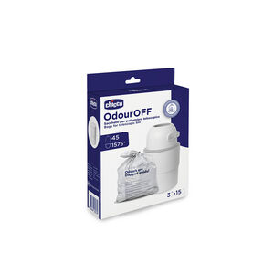 Pack recharge de sacs poubelle à couches 15x3 