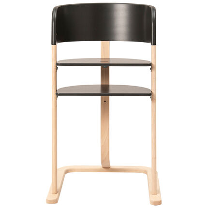 Chaise Haute Evolutive En Bois Curve Anthracite Orchestra Fr