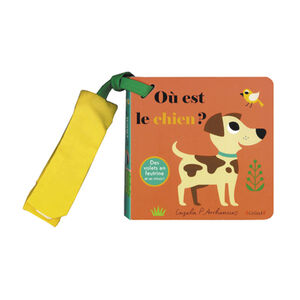 Livre matière pour poussette Où est le chien ? 