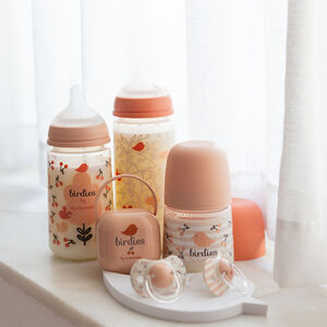 Biberon 270ml avec tétine SX Pro M Birdies rose 