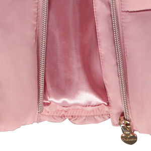 Doudoune sans manches effet satiné pour fille 