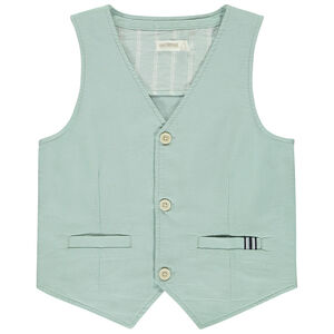 Gilet sans manches uni façon serveur pour garçon  