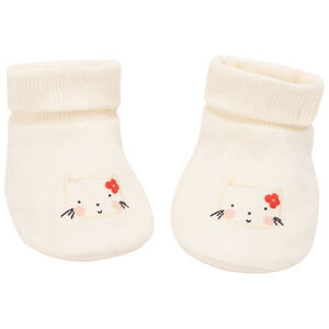 Chaussons en jersey print chat pour bébé fille 