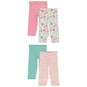 Lot de 4 leggings fantaisie pour fille 