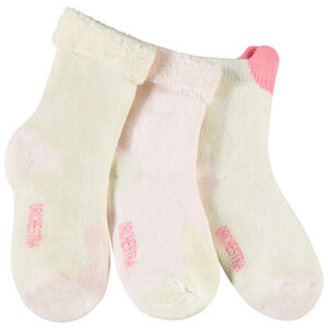 Lot de 3 paires de chaussettes à bouclettes pour bébé fille 