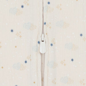 Gigoteuse sans manches en gaze de coton imprimé étoiles TOG 0,5 - Bande de Rêveurs 