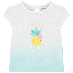 T-shirt manches courtes print fruit fantaisie pour bébé fille 