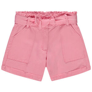 Short paperbag avec ceinture à nouer pour fille 