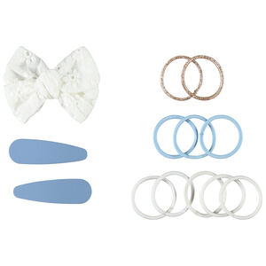 Lot de 3 barrettes + 10 élastiques pour fille  