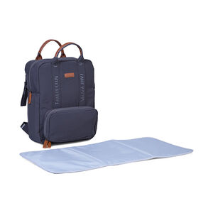 Sac à dos Family Club Signature + pochette + matelas à langer urban gris foncé 