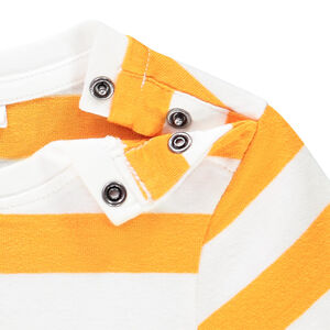 T-shirt manches courtes rayé à message pour bébé garçon 