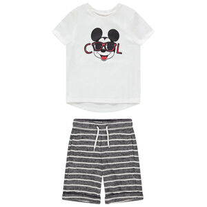 Ensemble avec t-shirt print Mickey Disney ludique 