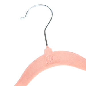 Lot de 6 cintres en velours terracotta 