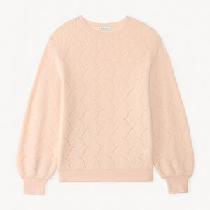 Pull manches longues en tricot torsadé pour femme 