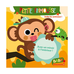 Livre avec miroir Petite frimousse | Imite les animaux ! 