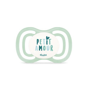 Lot de 2 sucettes en silicone anatomique extra fine jour et nuit 0-6M (modèle aléatoire) 