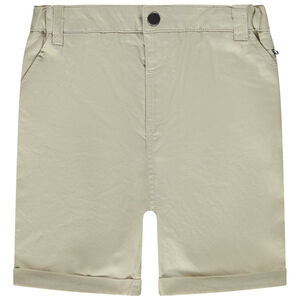 Bermuda coupe chino uni en coton armuré pour bébé garçon 